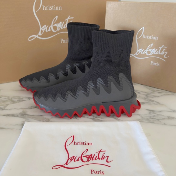 Christian Louboutin 3221229 Men's Sharky Sock Uomo maille, all sizes - Picture 2 of 11